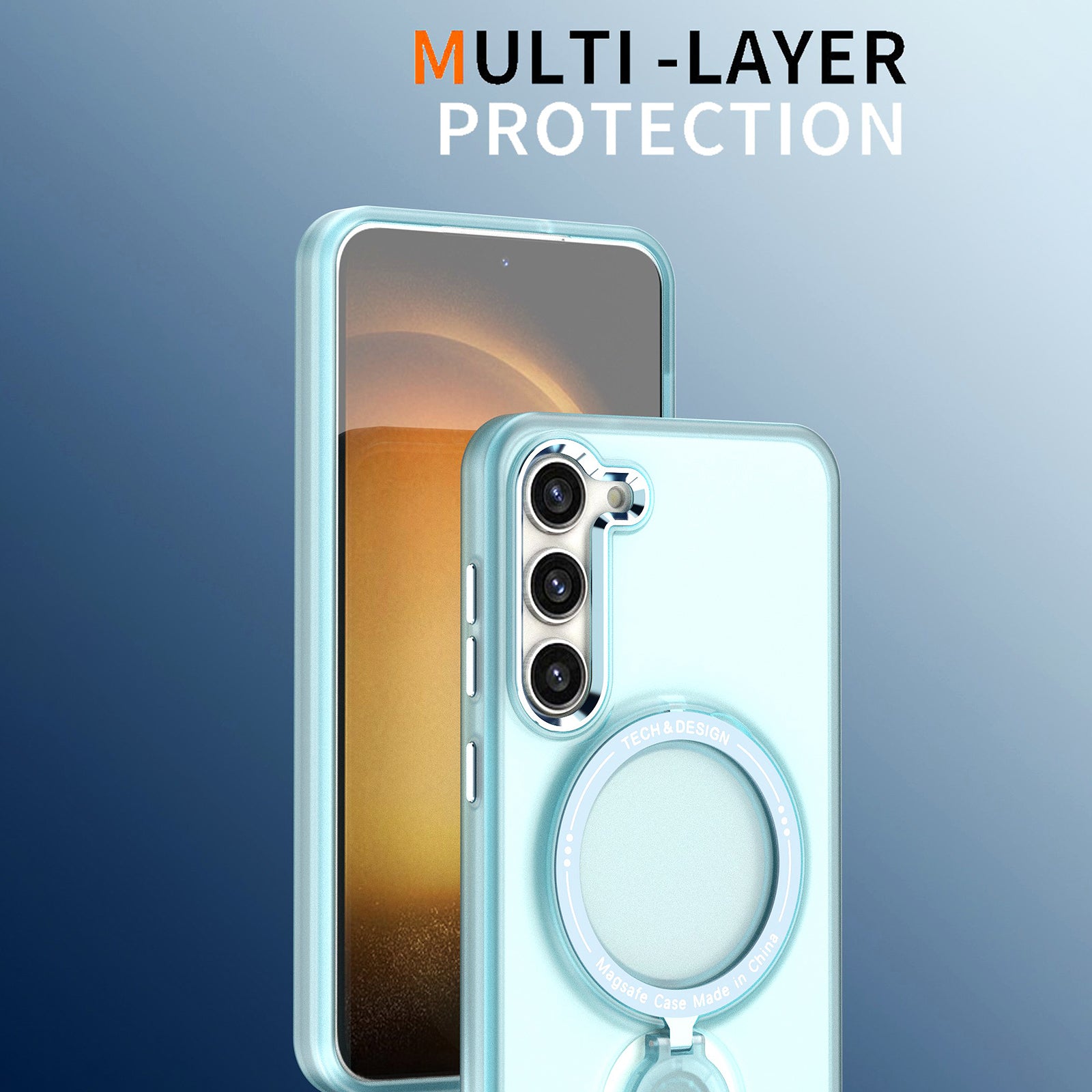 For Samsung Galaxy S23 Magnetic Ring Kickstand Phone Case Hard PC Back Cover Compatible with MagSafe For Samsung Galaxy S23 Magnetic Ring Kickstand Phone Case Hard PC Back Cover Compatible with MagSafe